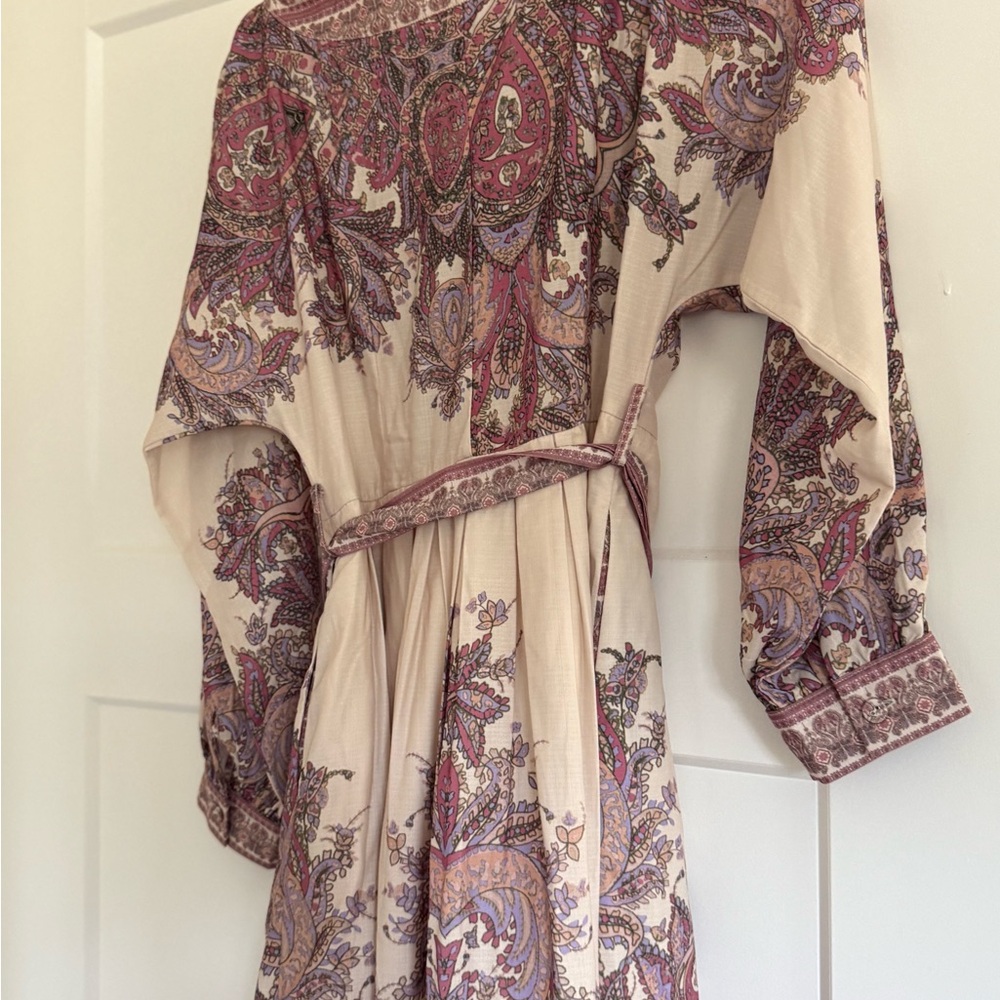 Lena Pink and Cream Paisley Dress - Picture 7 of 11
